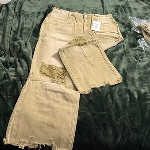 Zenana Beige Casual Jeans
